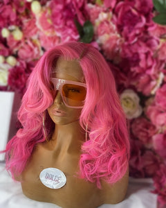 Pink 14inch wig