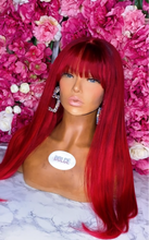 Load image into Gallery viewer, Red Bang Lace Wig