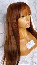 Load image into Gallery viewer, “Ivy” Lace Closure wig auburn